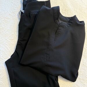 Black Scrub Set